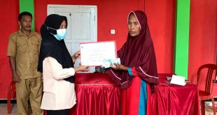 Pemdes Milangodaa Barat Salurkan BLT-DD Tahap I Tahun 2022